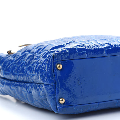 Chanel Patent Puzzle Tote Electric Blue 7 of 9