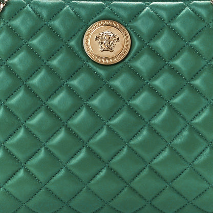 Versace Nappa Quilted Medusa Chain Shoulder Bag Green 9 of 12
