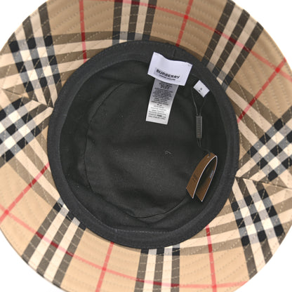 Burberry Technical Cotton Vintage Check Bucket Hat S Archive Beige 7 of 9