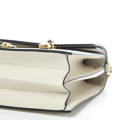 Gucci Calfskin Snakeskin Studded Small Ottilia Top Handle Bag White 6 of 14