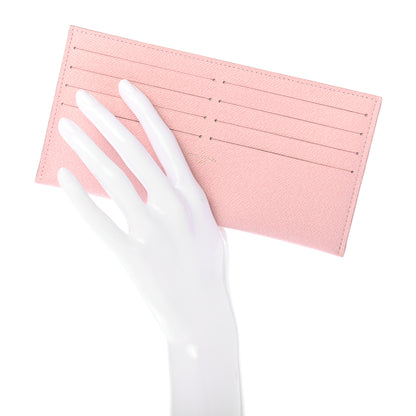 Louis Vuitton Calfskin Felicie Card Holder Insert Rose Ballerine 2 of 6
