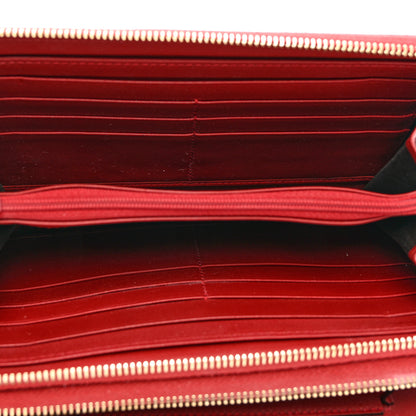 Gucci Microguccissima Zip Around Top Handle Travel Wallet Red 6 of 12