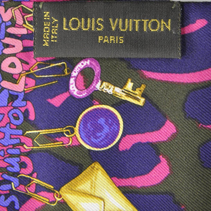 Louis Vuitton Silk Leopard Charms Bandeau Fuchsia 3 of 3