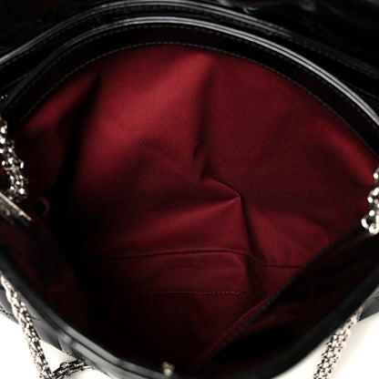 Chanel Patent Quilted Large Just Mademoiselle Bowling Bag Black 6 of 12