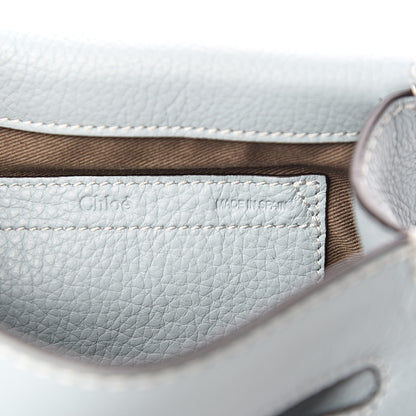 Chloe Calfskin Mini Marcie Round Crossbody Bag Faded Blue 6 of 10
