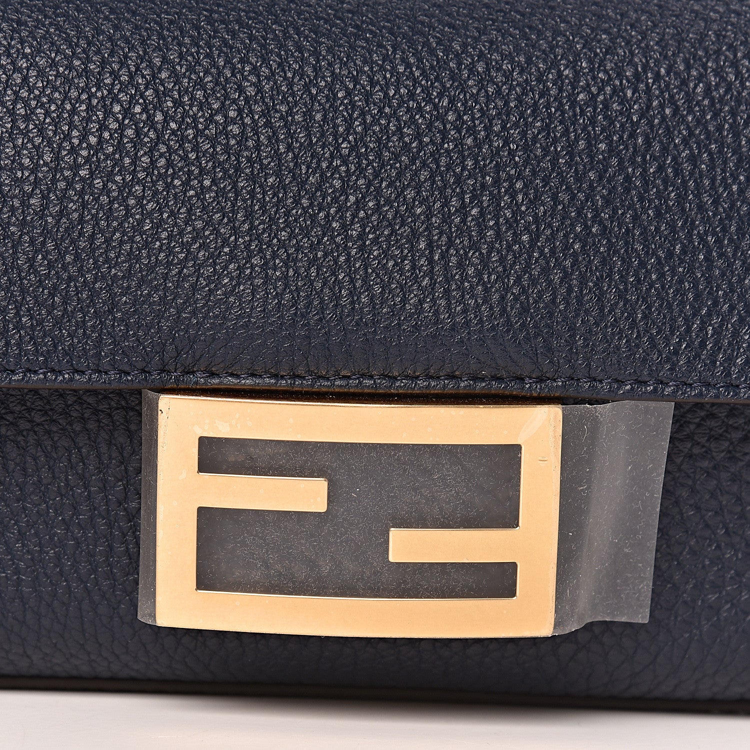 Fendi Cuoio Romano Mini Baguette Indaco 10 of 10