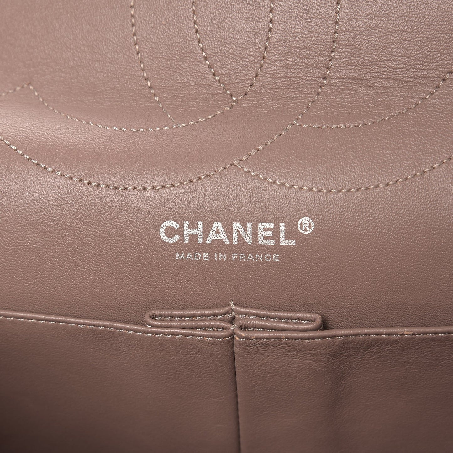 Aged Calfskin Quilted 2.55 Reissue 227 Flap Beige