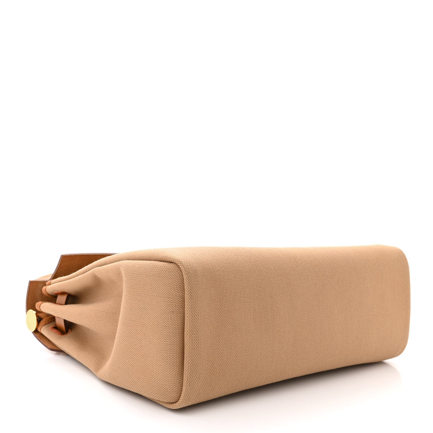 Hermes Military Toile Vache Hunter Herbag Zip Retourne 31 PM Chai Fauve 5 of 12