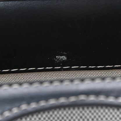 Burberry Smooth Calfskin Canvas Two Tone Mini Pocket Bag Black Tan 11 of 11