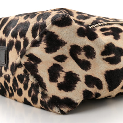 Celine Lambskin Calf Hair Leopard Print Vertical Cabas 9 of 10