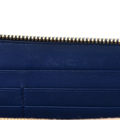 Bottega Veneta Nappa Intrecciato Zip Around Wallet Denim 9 of 12