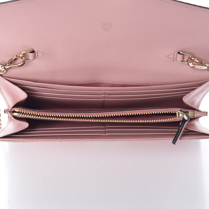 MCM Visetos Large Patricia Wallet On Chain Soft Pink 5 of 11