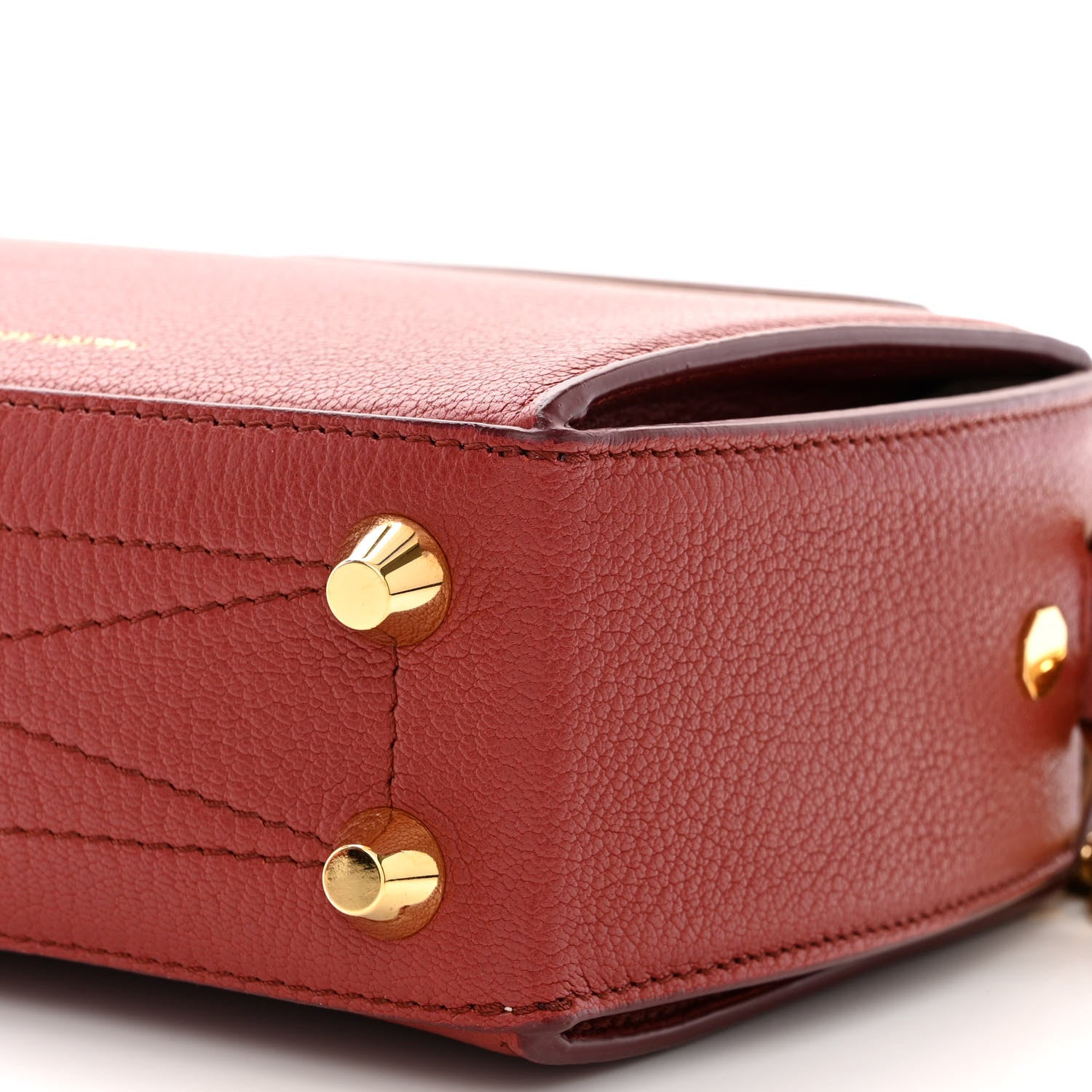 Alexander McQueen Silky Amish Grained Box Shoulder Bag 16 Lacquered Red 11 of 12