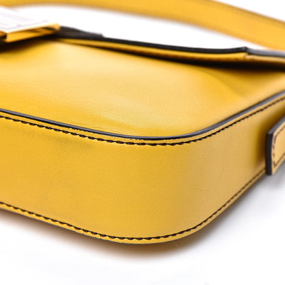 Fendi Vitello Flamingo Enamel Interchangeable Strap Baguette Chantilly Marrone Tobacco 9 of 11