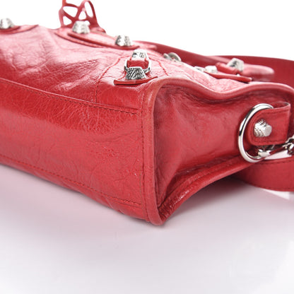 Balenciaga Agneau Giant 12 Silver Hardware Mini City Rouge Cardinal 11 of 11