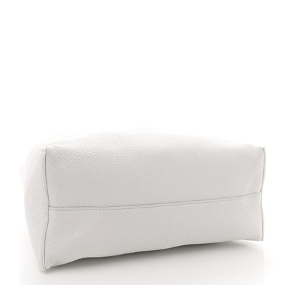 Khaite Pebbled Sport Calfskin Frida Tote Optic White 5 of 12