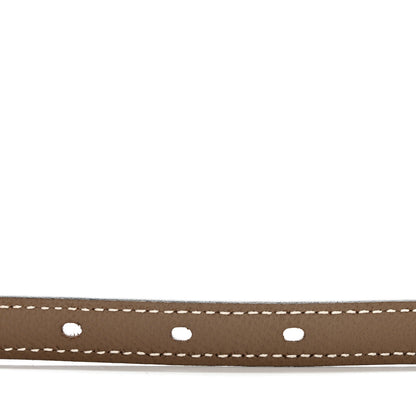Hermes Epsom Swift 13mm Lucky 15 Belt 75 30 Etoupe White 4 of 6