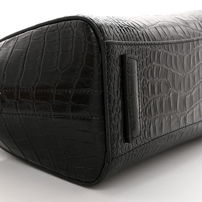 Givenchy Calfskin Crocodile Embossed Mini Antigona Black 9 of 10