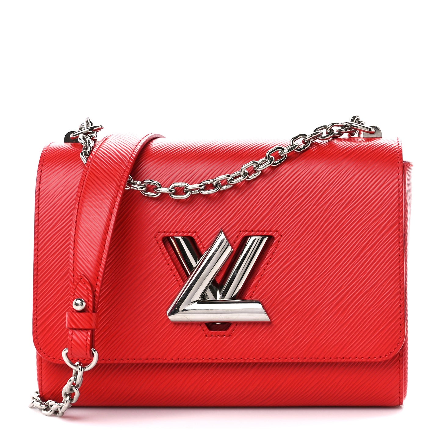Epi Twist Shoulder Bag MM Coquelicot