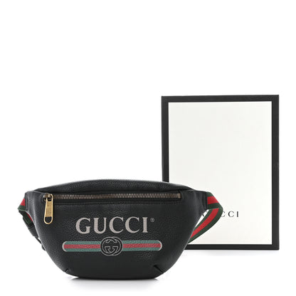 Gucci Grained Calfskin Small Logo Belt Bag Black 12 of 12