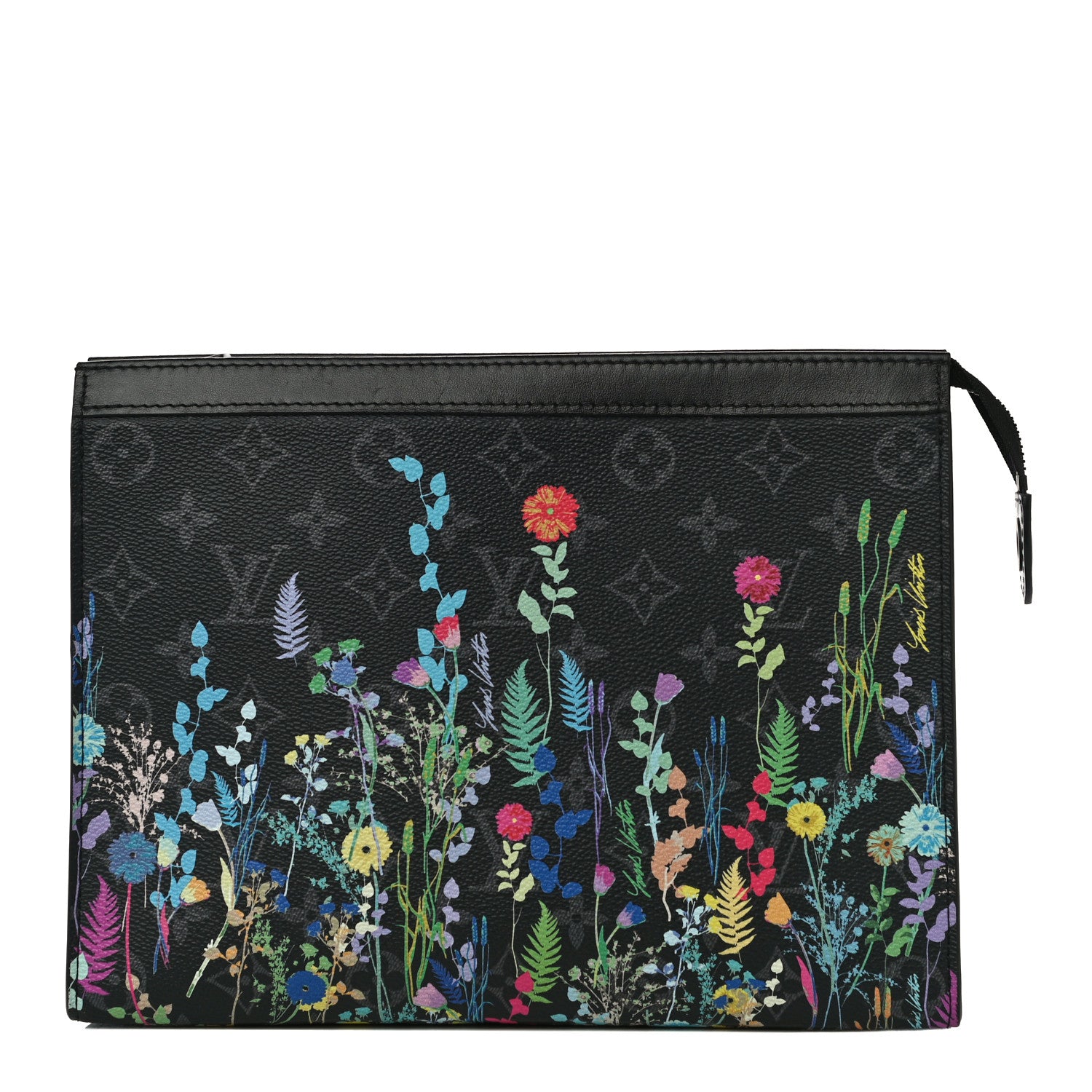Louis Vuitton Monogram Eclipse Folia Pochette Voyage MM 1 of 9
