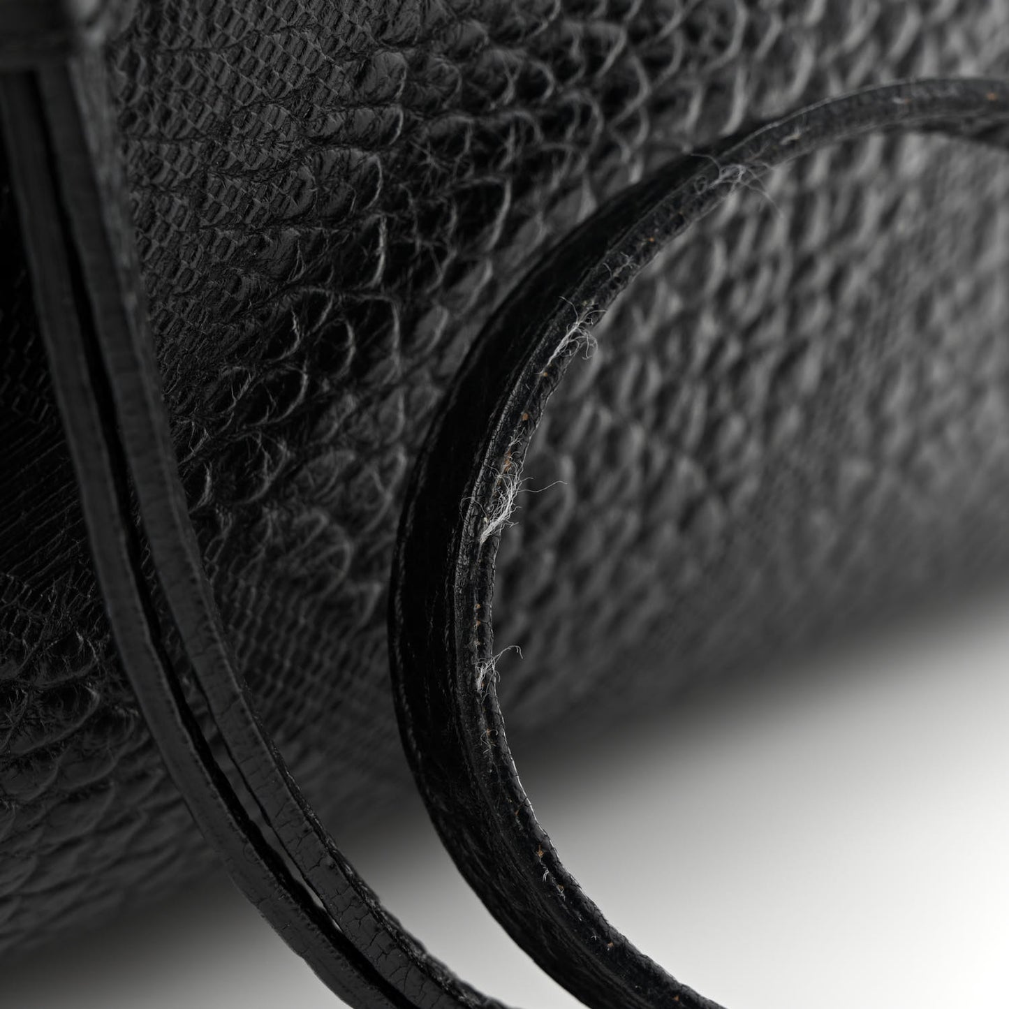 Heritage Grain Check Embossed Medium Dewsbury Tote Black