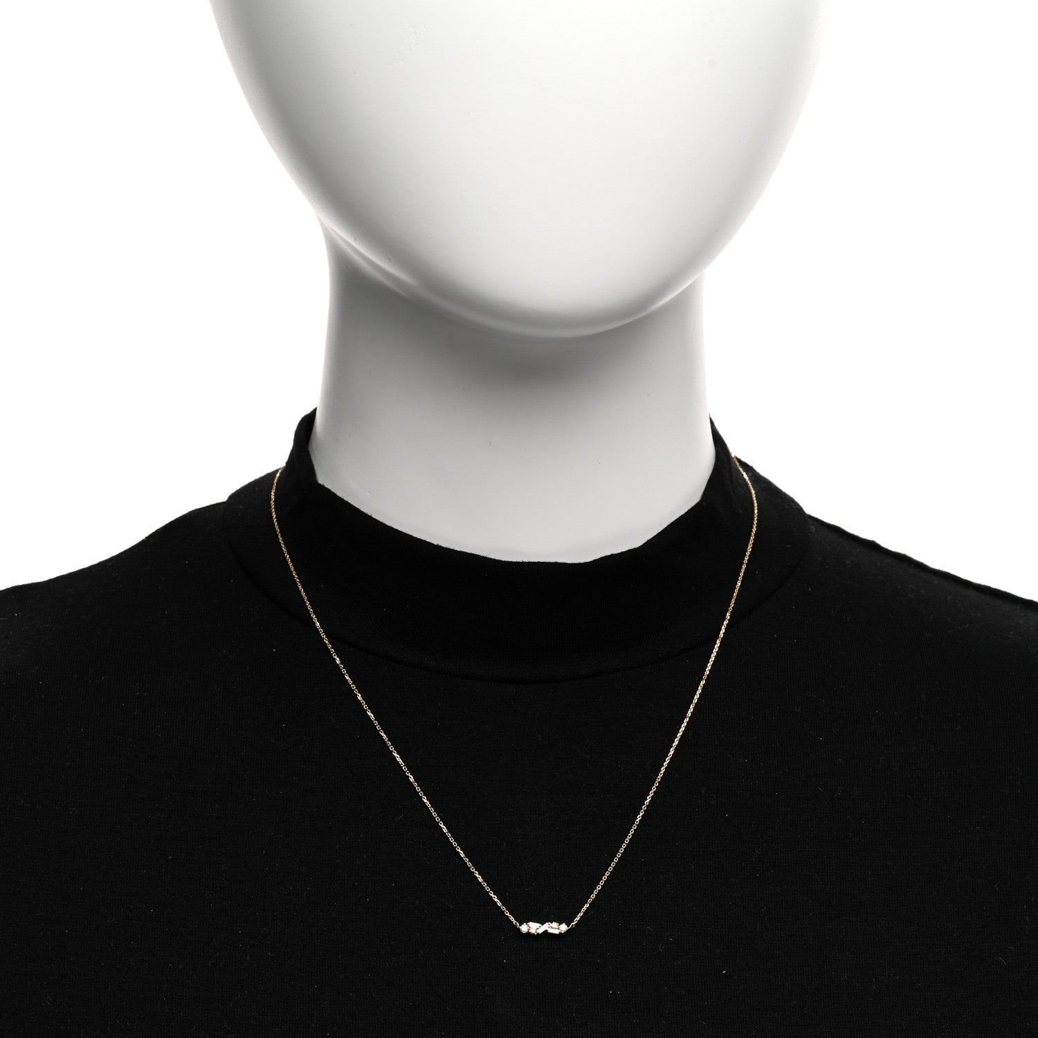 Suzanne Kalan SUZANNE KALAN 18K Yellow Gold Diamond Frenzy Mini Bar Necklace 2 of 4