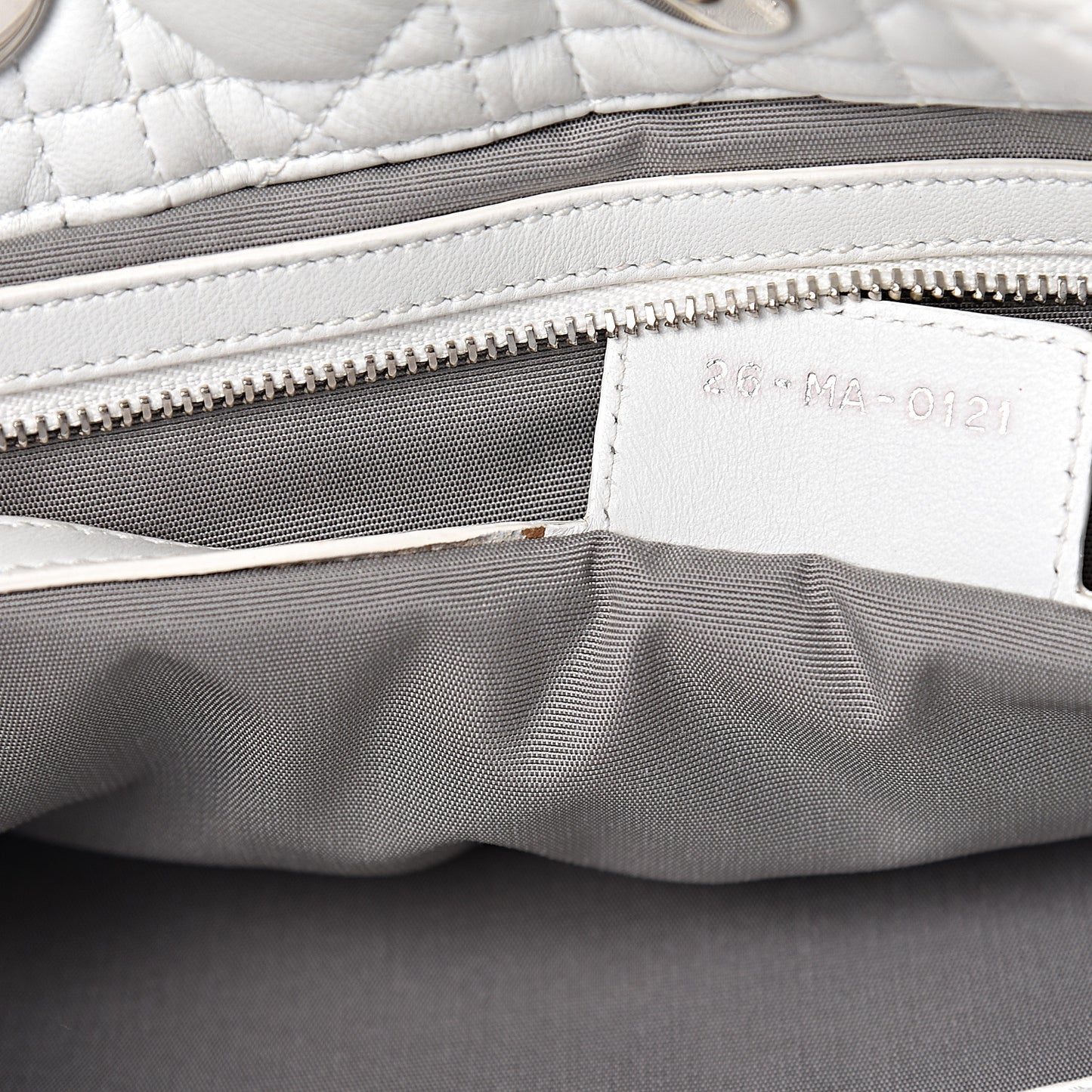 Lambskin Cannage Large Dior Soft Shopping Tote White