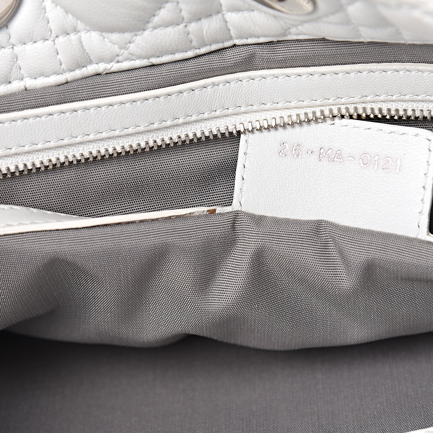 Christian Dior Lambskin Cannage Large Dior Soft Shopping Tote White 8 of 26