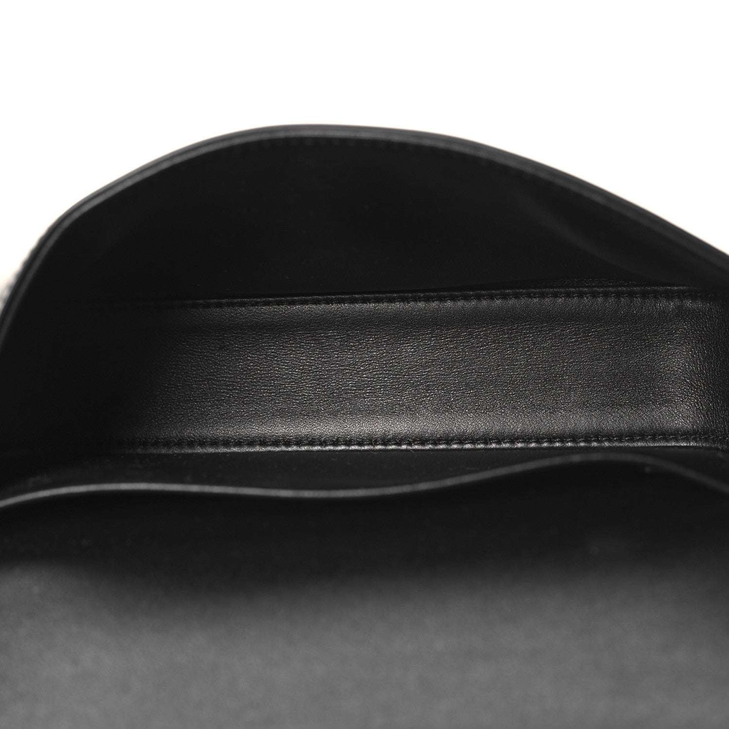 Celine Shiny Calfskin Triomphe Chain Shoulder Bag Black 5 of 10