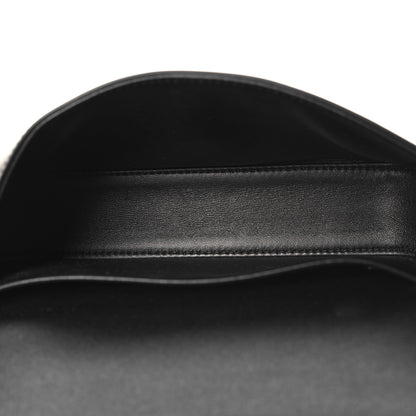Celine Shiny Calfskin Triomphe Chain Shoulder Bag Black 5 of 10