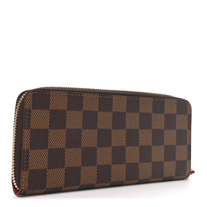 Louis Vuitton Damier Ebene Clemence Wallet Cherry 3 of 6