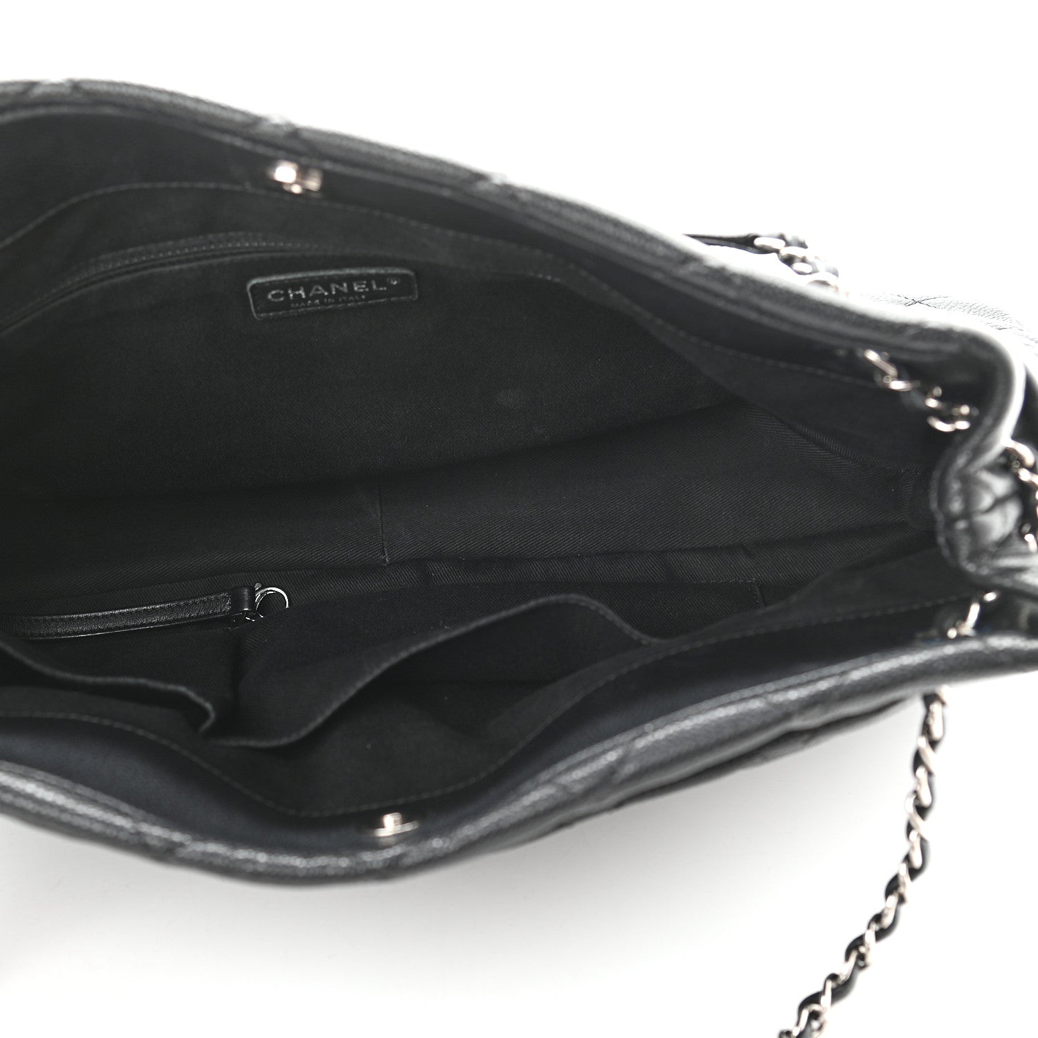 Chanel Caviar Quilted CC Timeless Soft Tote Black 5 of 10