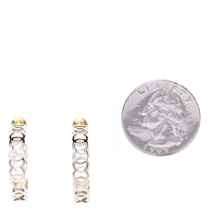 Chanel Metal CC Hoop Earrings Gold 2 of 4
