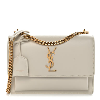 Saint Laurent Calfskin Medium Monogram Sunset Crema Soft 1 of 12