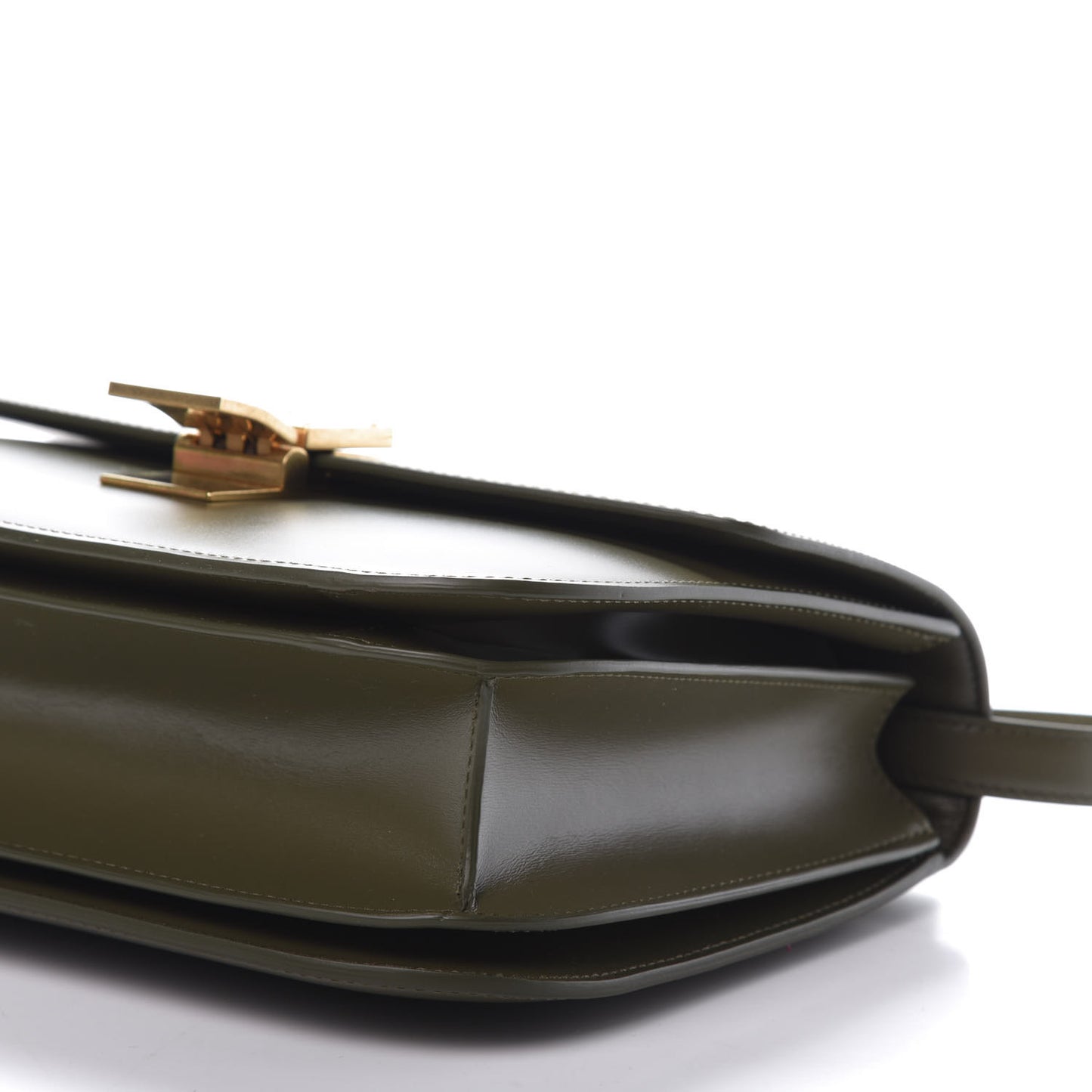 Box Calfskin Classic Box Medium Flap Bag Army Green