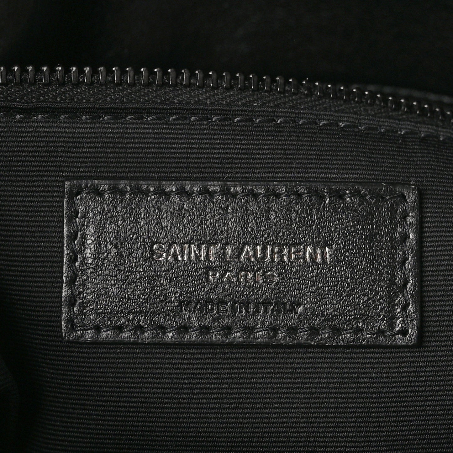 Lambskin Quilted Monogram Monochrome Medium Loulou Puffer Chain Satchel Black