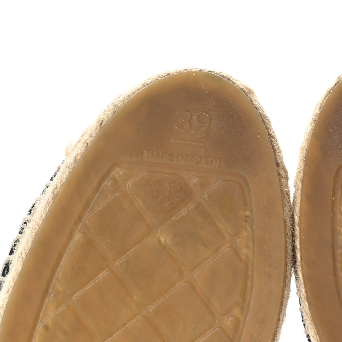 Lambskin CC Espadrilles 39 Navy Black