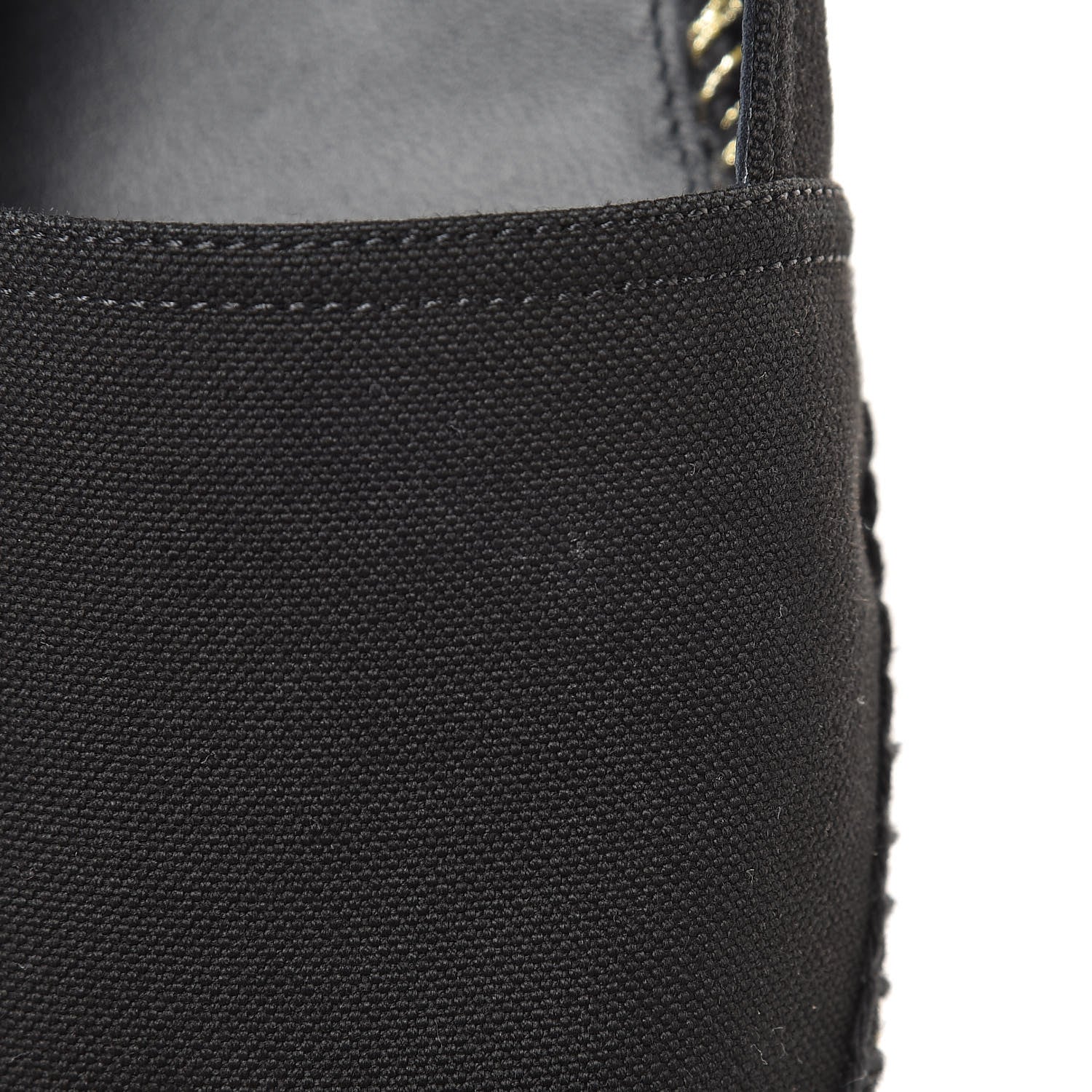 Saint Laurent Canvas Logo Embroidered Espadrilles 41 Black 9 of 10