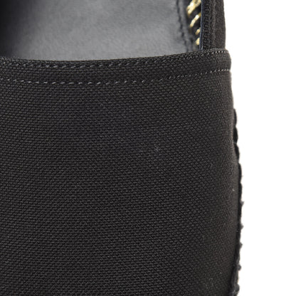 Saint Laurent Canvas Logo Embroidered Espadrilles 41 Black 9 of 10