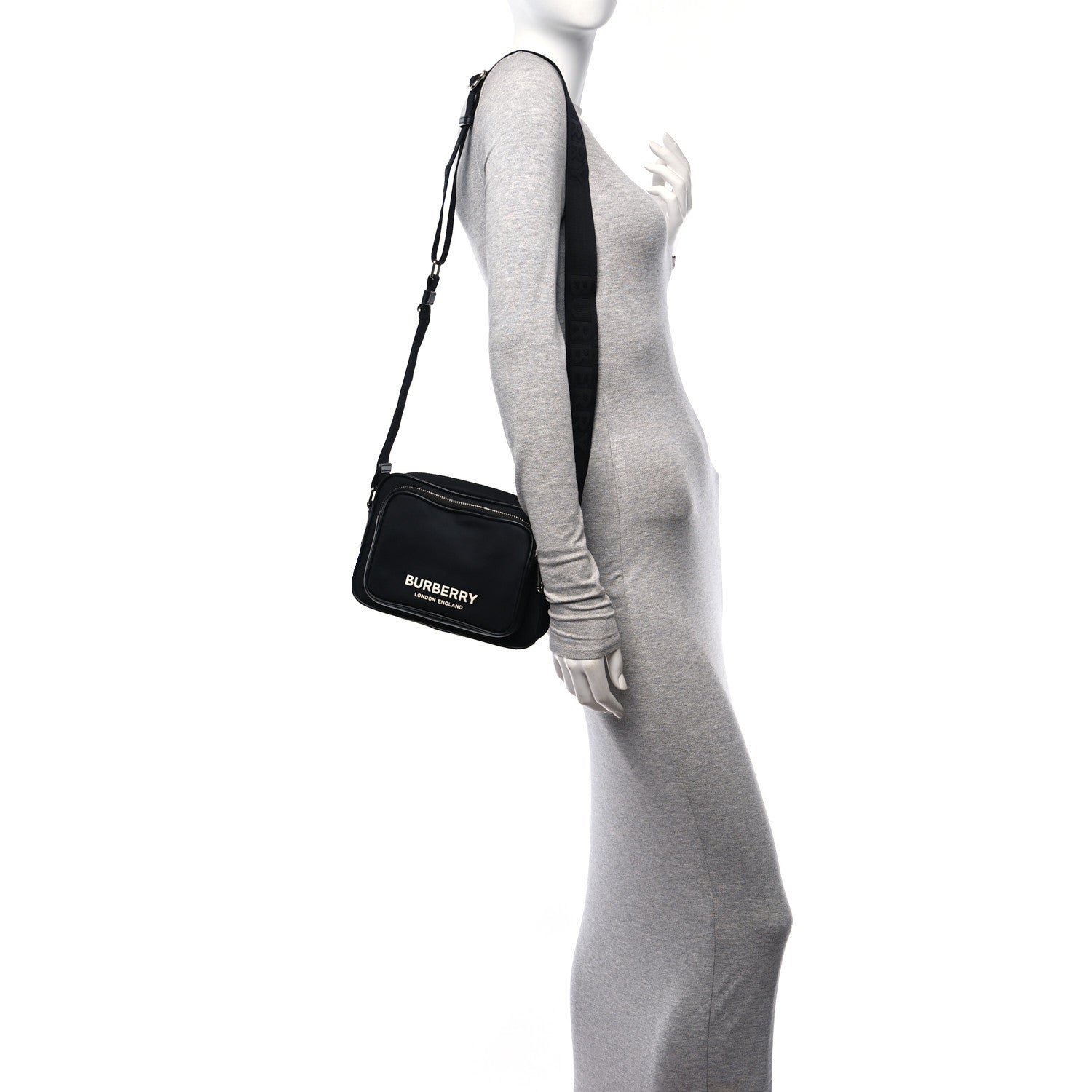 Burberry Nylon Paddy Crossbody Bag Black 2 of 11