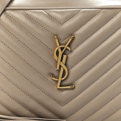 Saint Laurent Calfskin Matelasse Monogram Lou Camera Bag Dark Beige 7 of 10