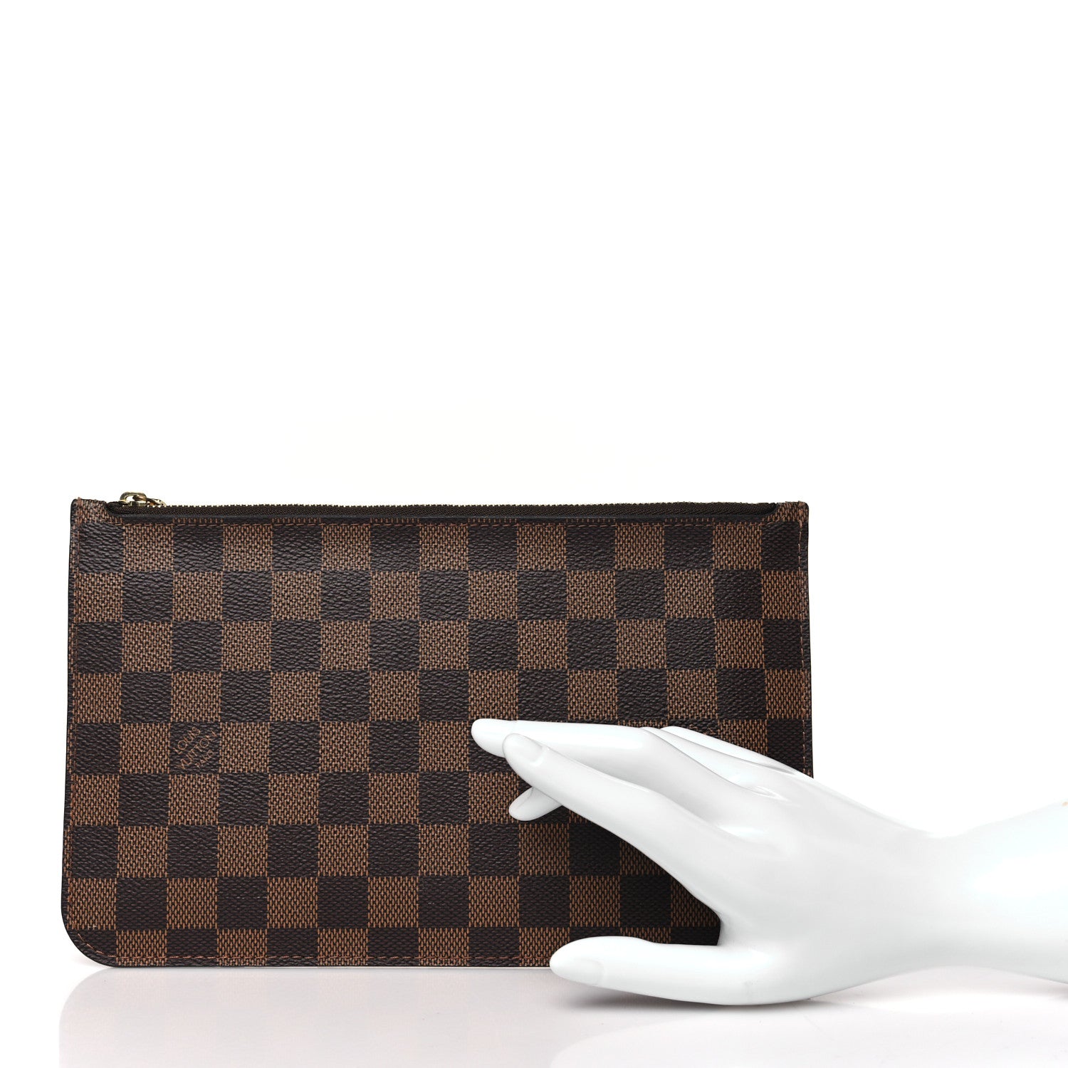 Louis Vuitton Damier Ebene Neverfull MM GM Pochette 2 of 11