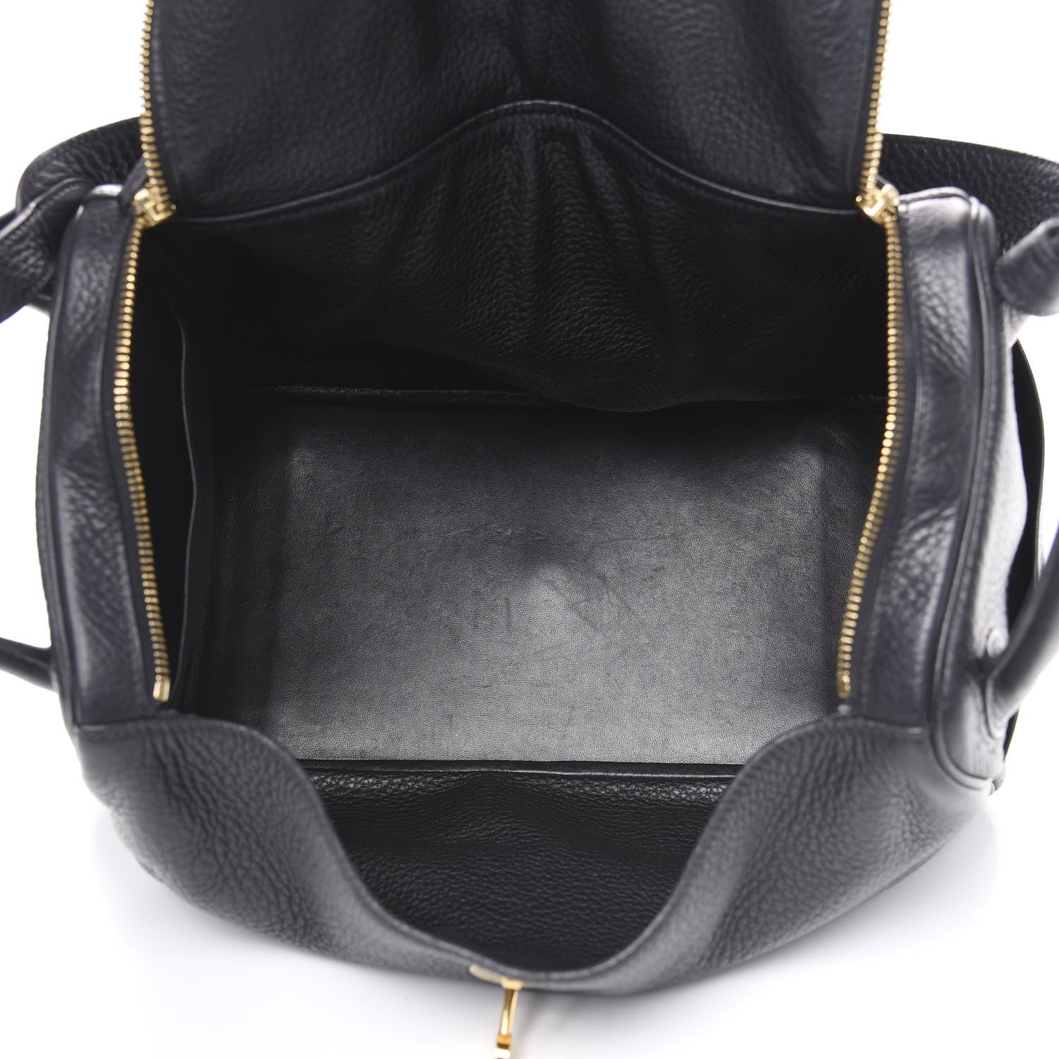Hermes Taurillon Clemence Lindy 34 Black 4 of 10