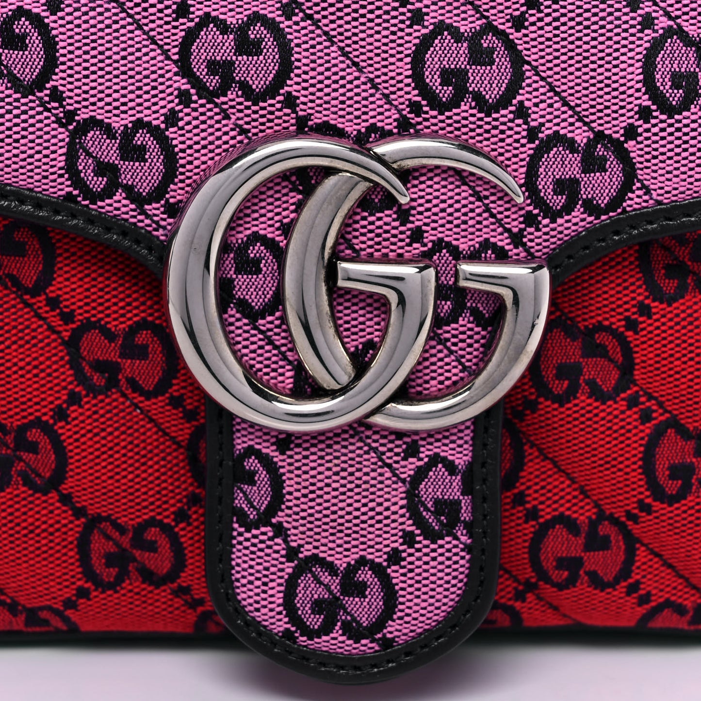 Monogram Multicolor Matelasse Diagonal Small GG Marmont Shoulder Bag Pink Blue Red Yellow Green