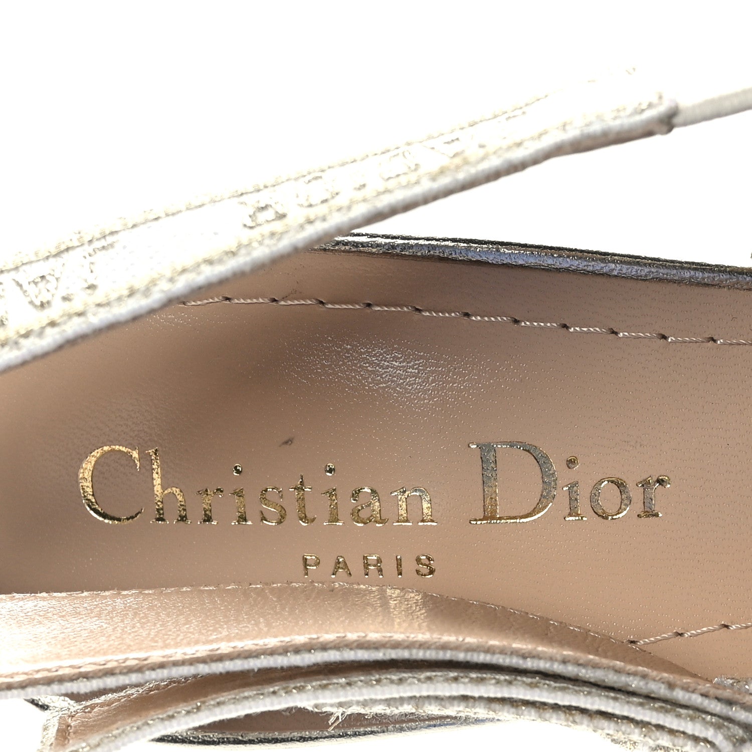 Christian Dior Cotton Ribbon Toile De Jouy J'Adior Slingback 100mm Pumps 39.5 7 of 8