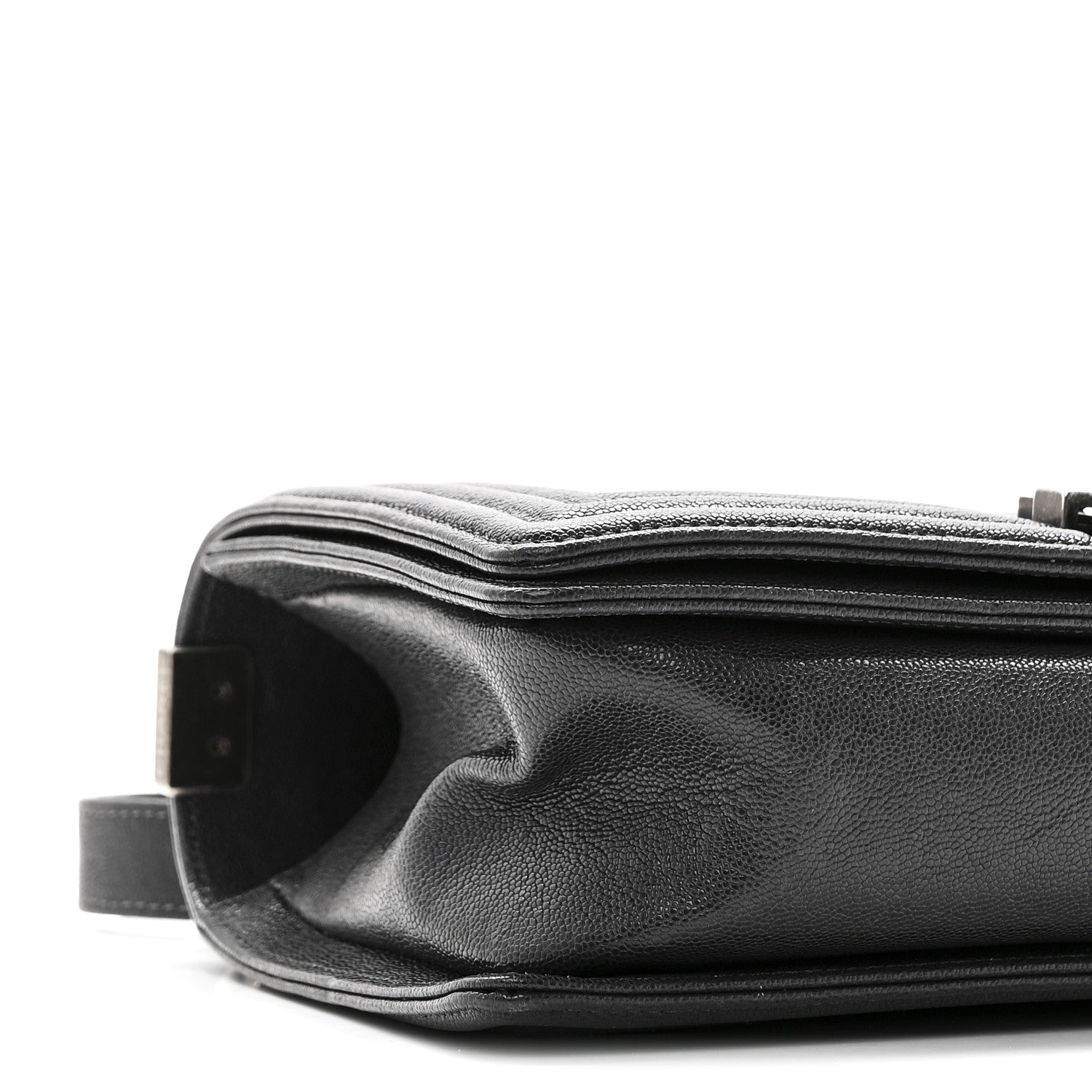 Chanel Caviar Quilted Medium Boy Flap Charcoal 9 of 10