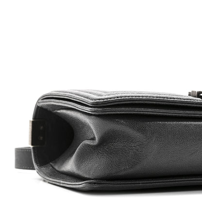 Chanel Caviar Quilted Medium Boy Flap Charcoal 9 of 10