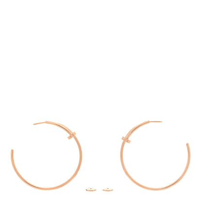 Cartier 18K Pink Gold Large Juste Un Clou Hoop Earrings 3 of 5