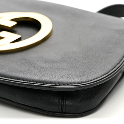 Gucci Roxy Calfskin Blondie Chain Shoulder Flap Bag Black 9 of 9